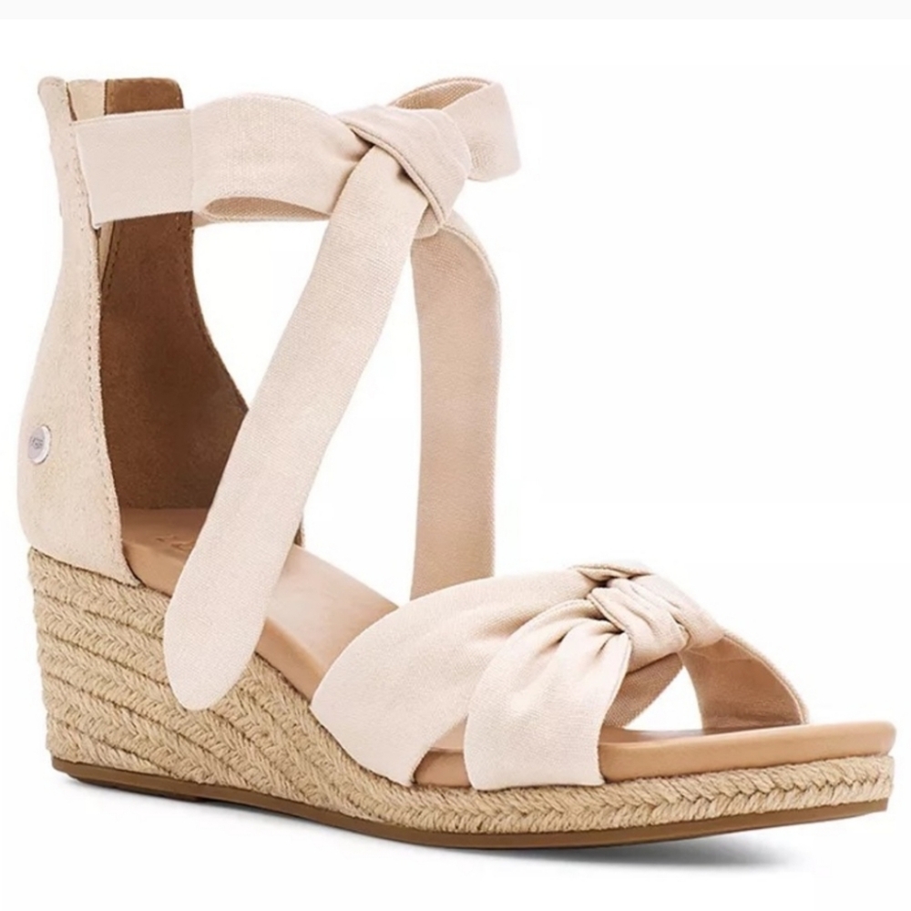 UGG Yarrow Espadrille Wedge Sandal New in Box